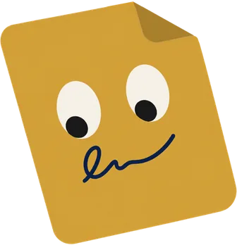 Ed, the eSign Me mascot, looking at the signed lease